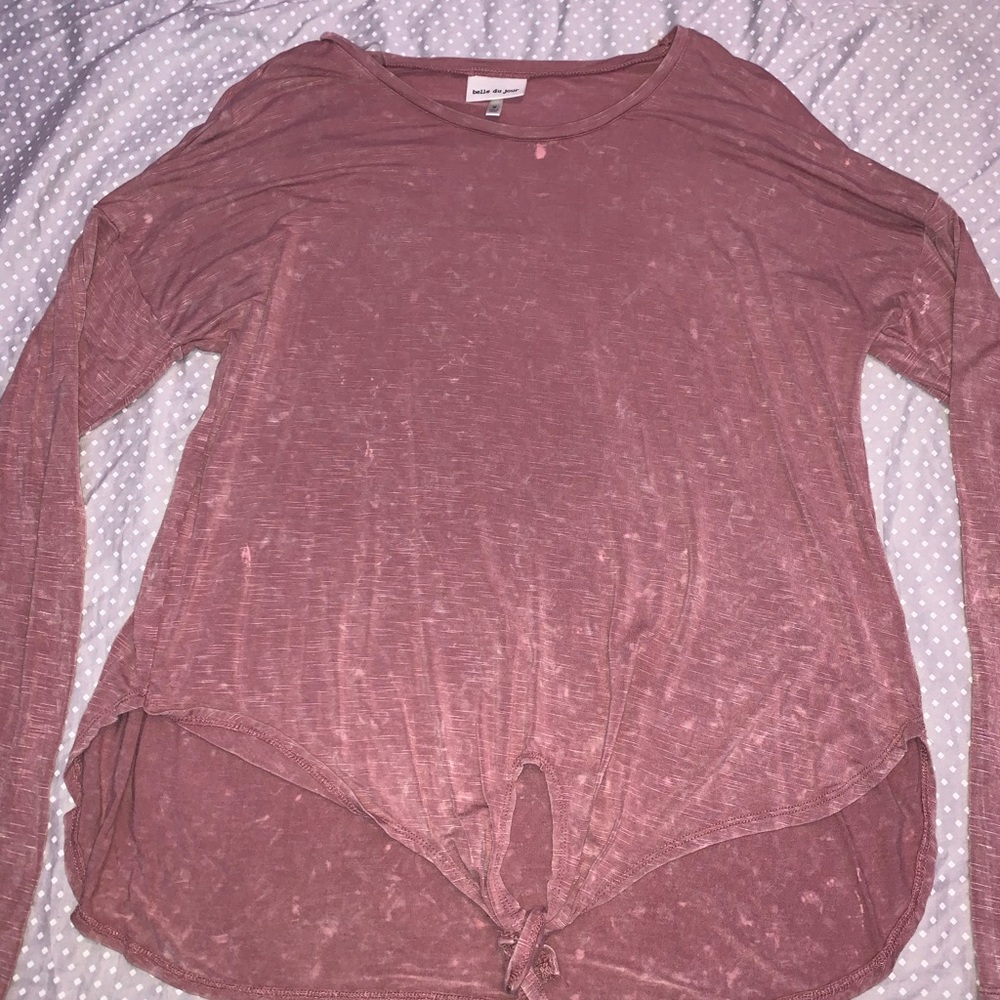 Distressed Knotted Shirt